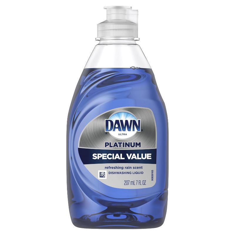 Dawn Platinum Dishwashing Liquid Dish Soap, Refreshing Rain Scent - 7 fl oz