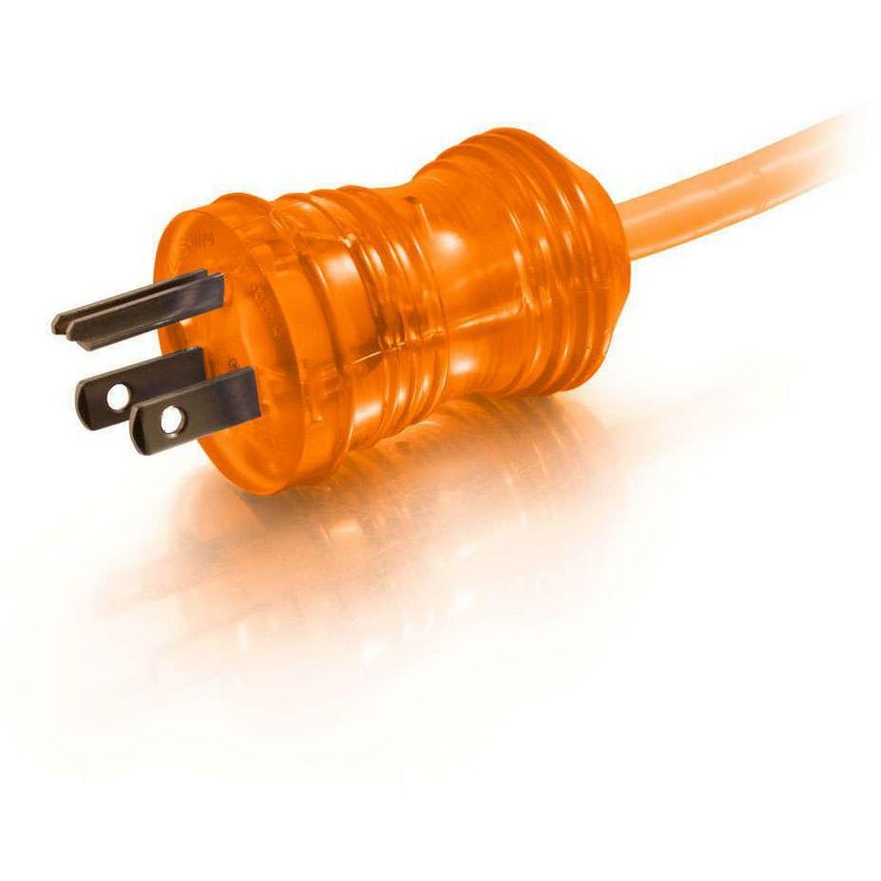 C2G 75ft 16 AWG Hospital Grade Power Extension Cord (NEMA 5-15P to NEMA 5-15R) - Orange - For Computer, Monitor, Printer, Scanner - 125 V AC / 13 A