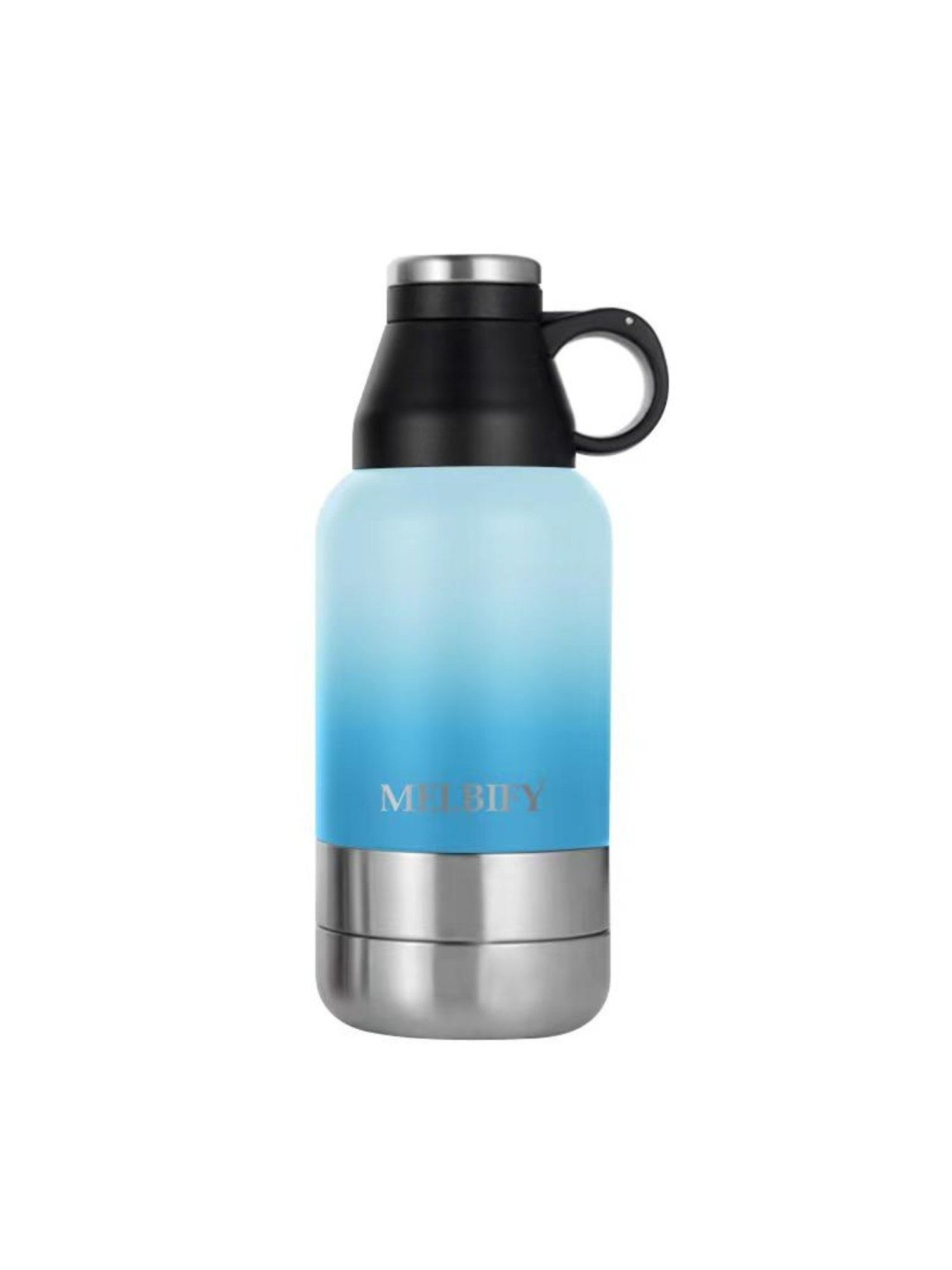 Melbify 3-in-1 Thermos Flask Blue ThermoSteel Water Bottle (1L)