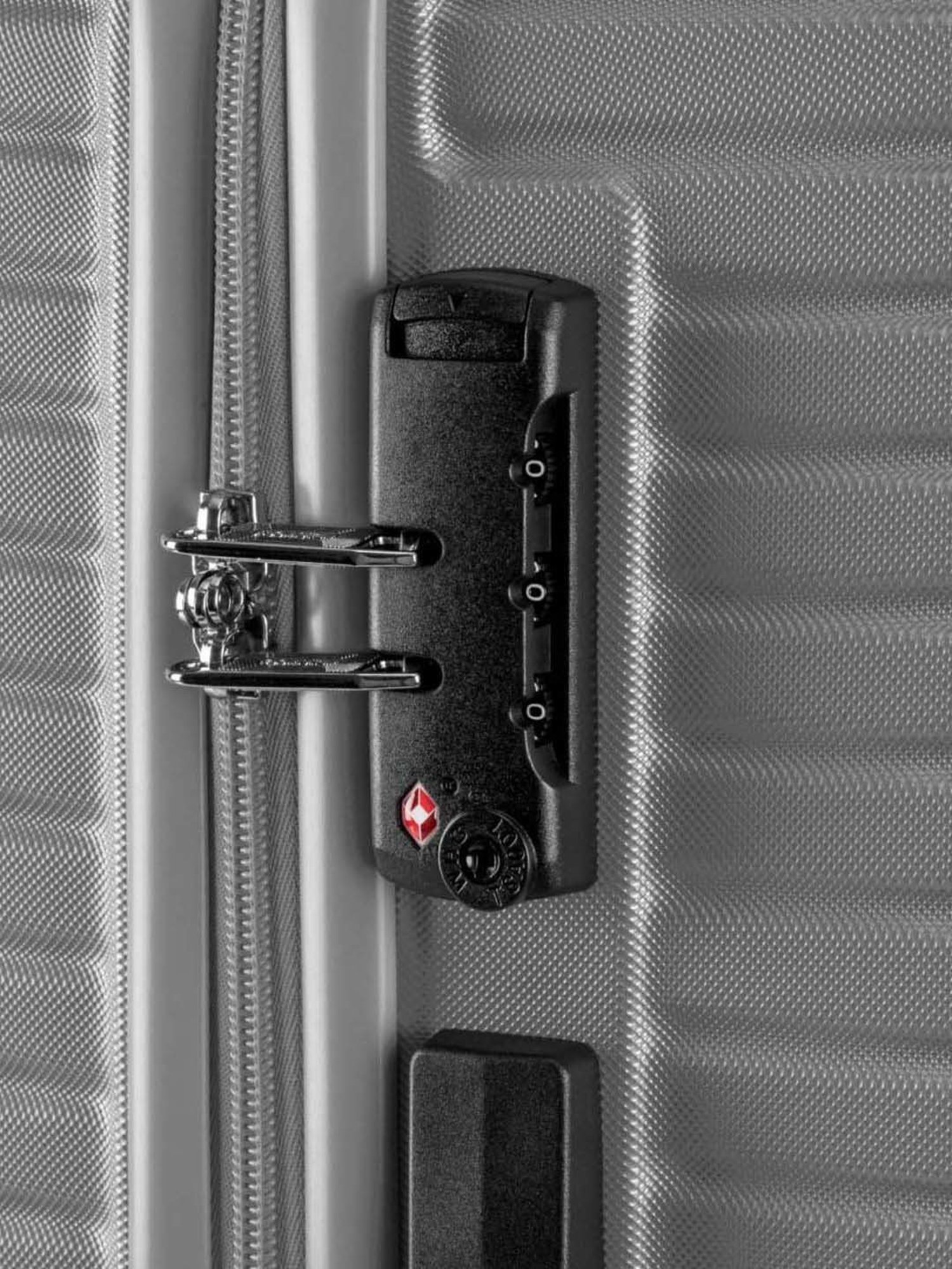 American Tourister Ellen Grey Textured Hard Medium Trolley Bag - 46 cm