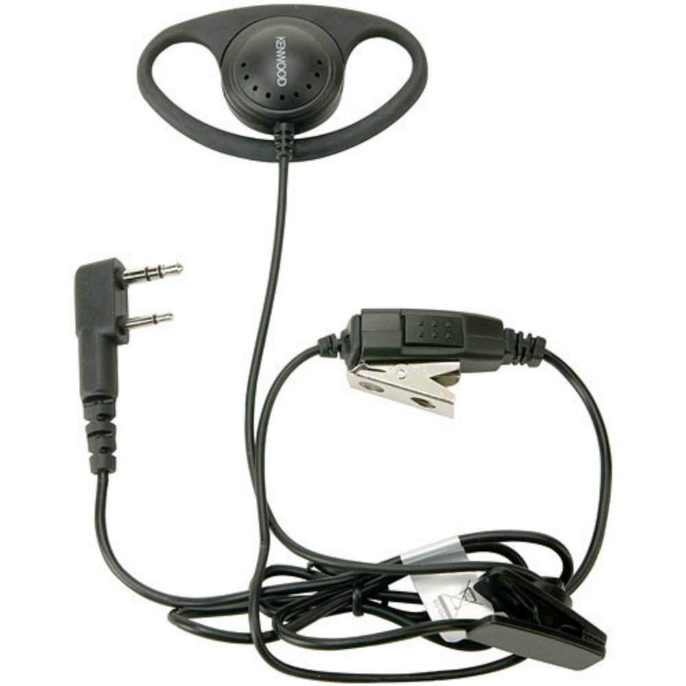 Kenwood KHS-27 D-Ring 2-Pin Headset For Kenwood ProTalk, FreeTalk Series Radios