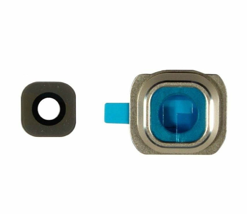 Rear Back Camera Frame Lens Cover For   Galaxy S6 G920F G920 G920V Gold