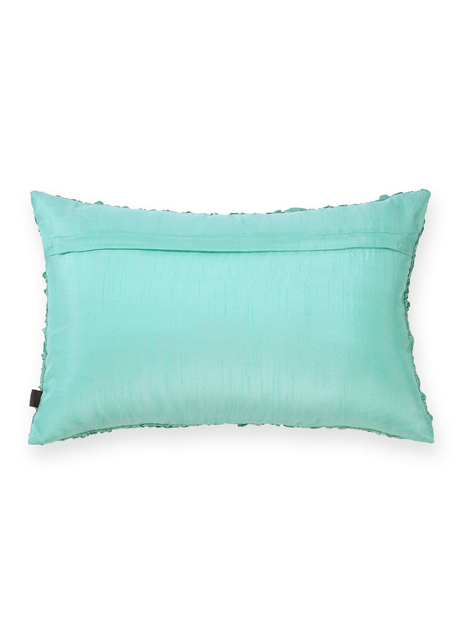 Pure Home and Living Blue Poly Dupion Textured Cushion Cover