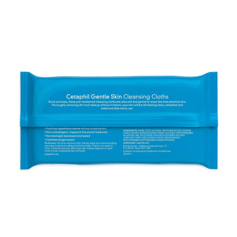 Cetaphil Gentle Skin Cleansing Cloths Unscented - 25ct