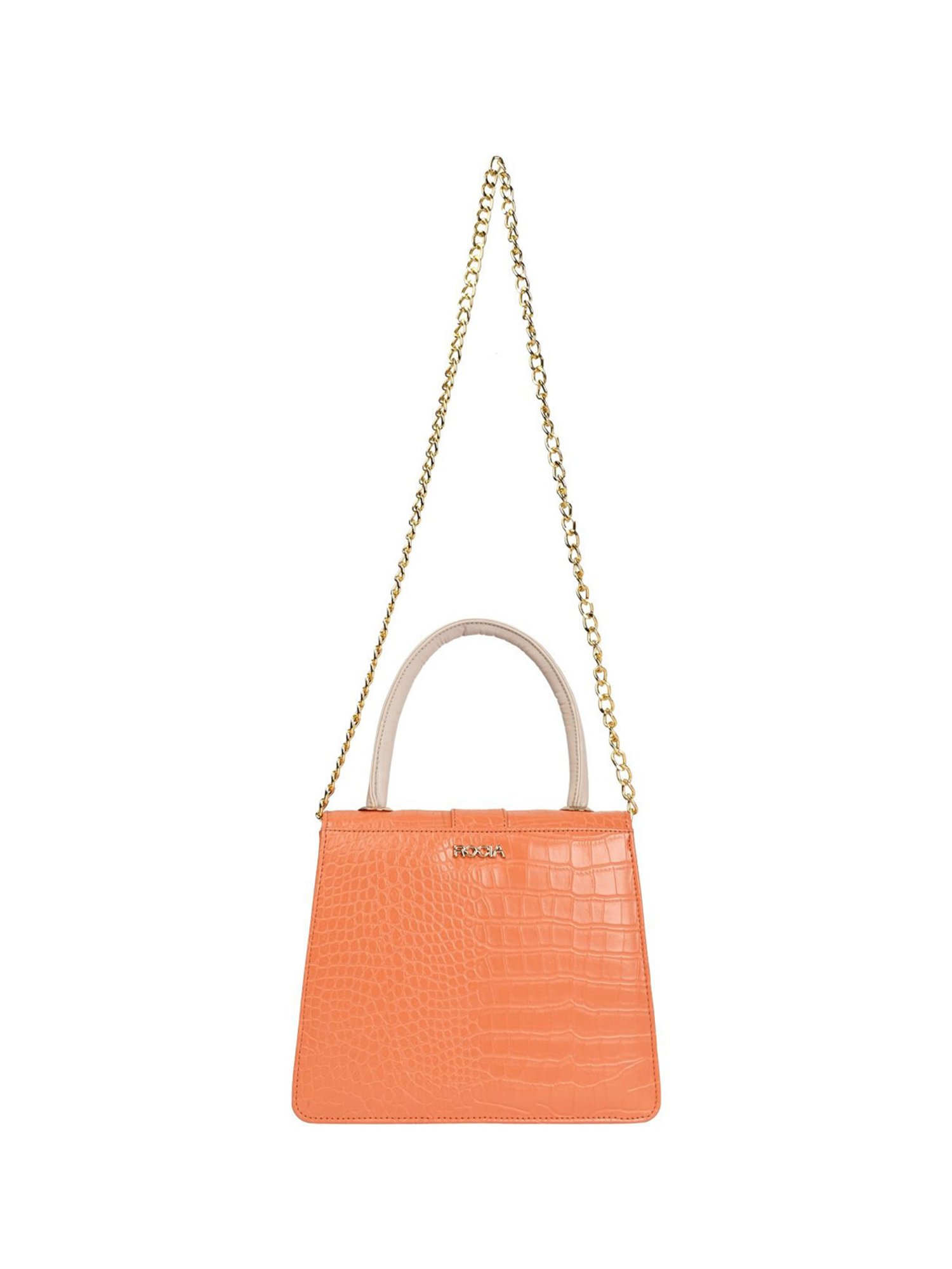 Favore Tan Solid Medium Satchels