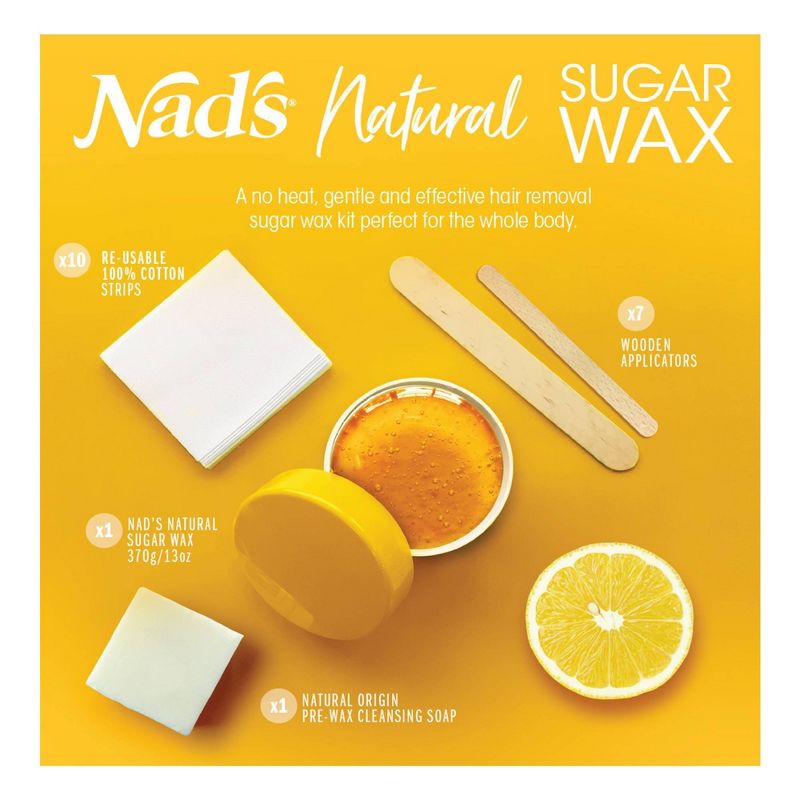 Nads Natural Sugar Wax Kit - 6oz