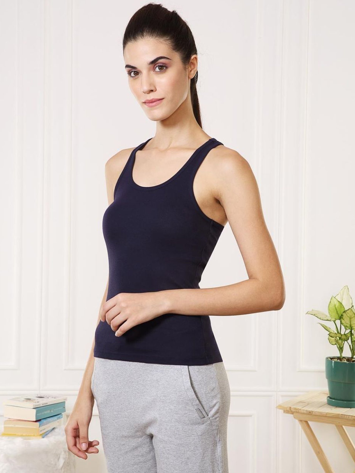 Enamor White Non-Padded Camisole