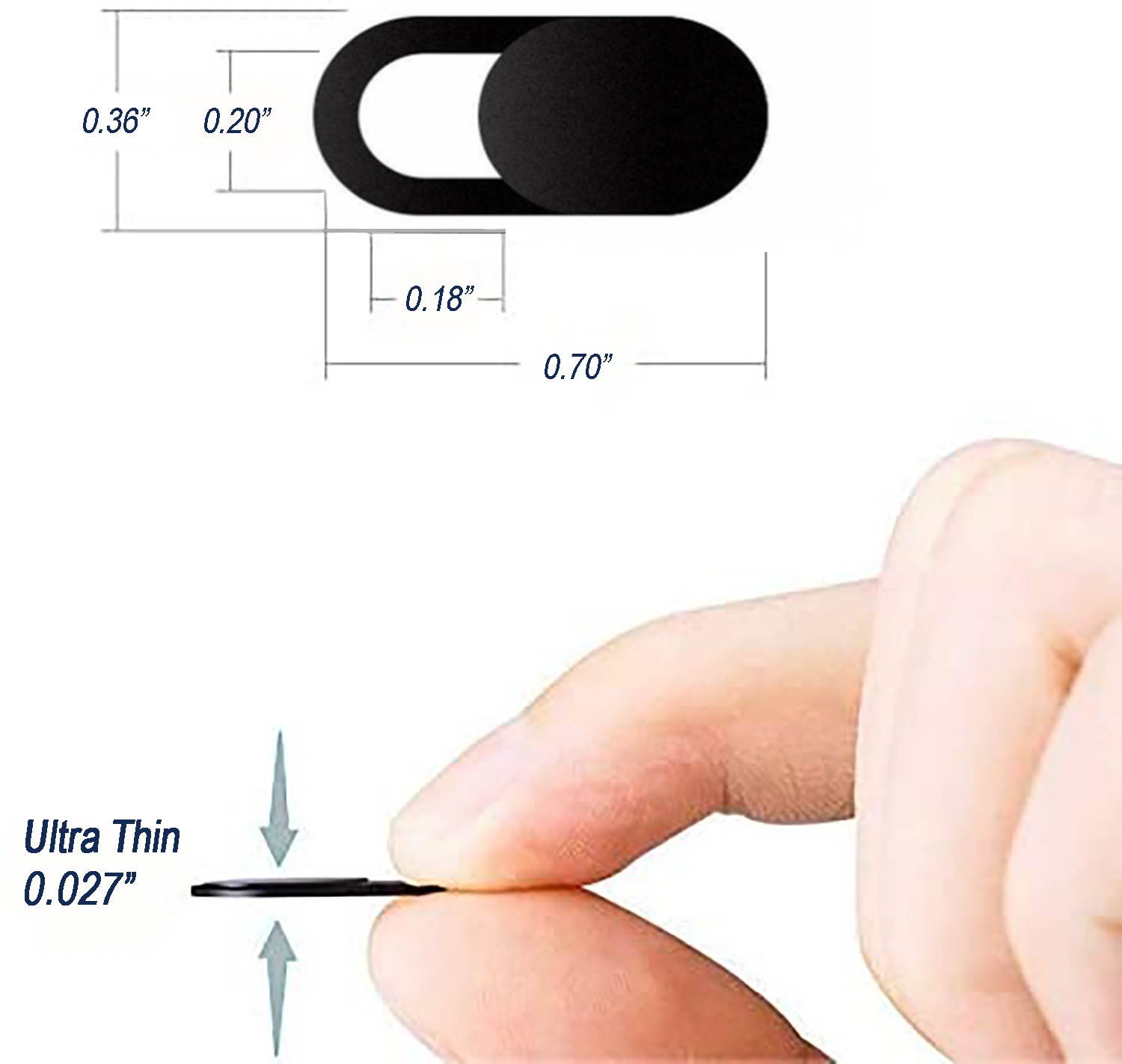 3/6 PCS WebCam Cover Slide Camera Privacy Security Protect Sticker Phone Laptop