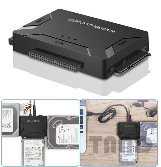 USB 3.0 To IDE SATA Converter External Hard Disk Universal Adapter Data Transfer Converter for 2.5/ 3.5 Inch Optical Drive HDD SSD
