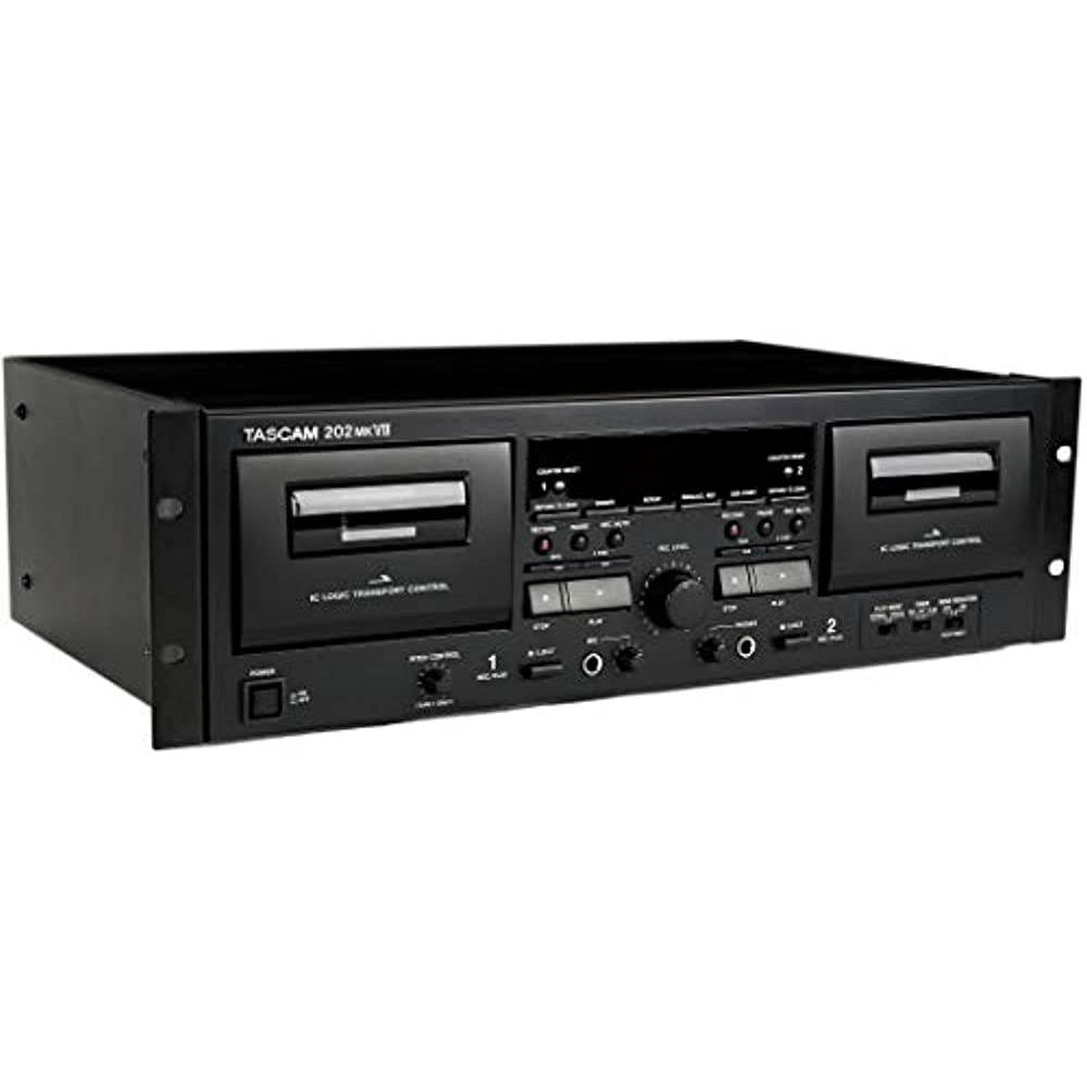 Tascam 202MKVII Rackmount USB Dual Cassette Deck
