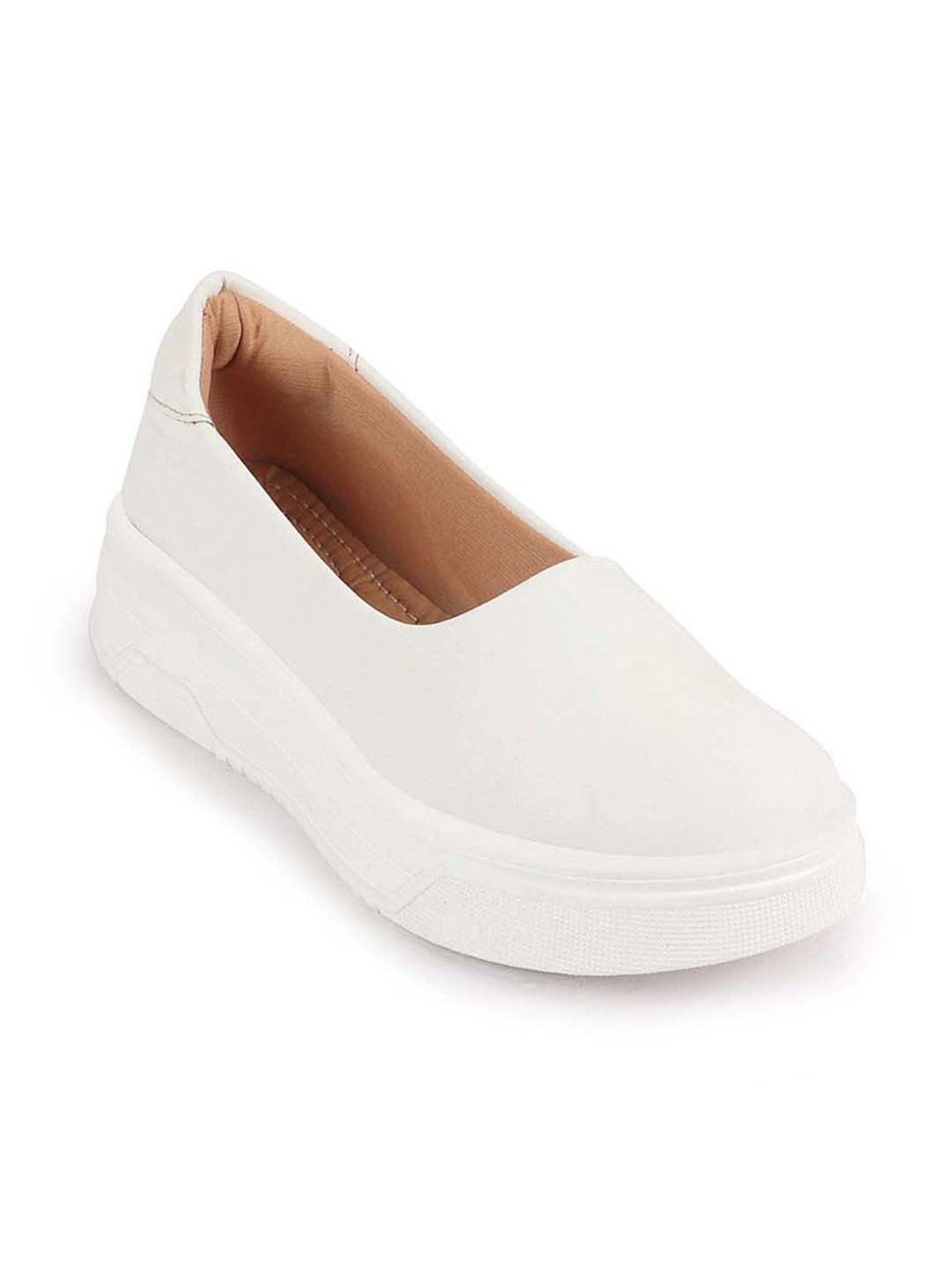 Fausto Women's White Casual Pumps