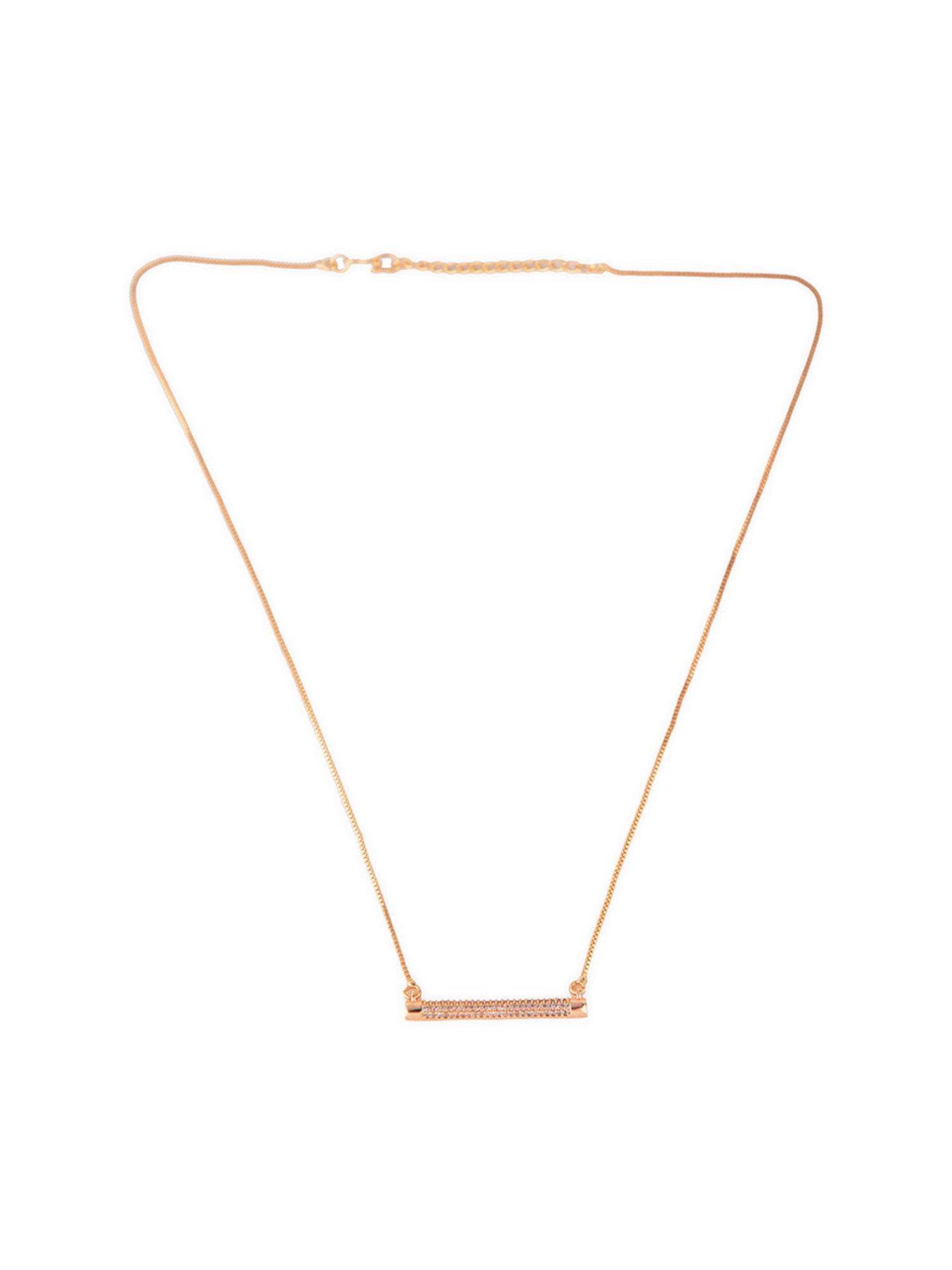 Prita by Priyaasi Sparkling Rose Gold Necklace