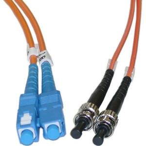 Cable Wholesale SC / ST, Multimode, Duplex Fiber Optic Cable, 62.5/125, 4 Meter (13ft)