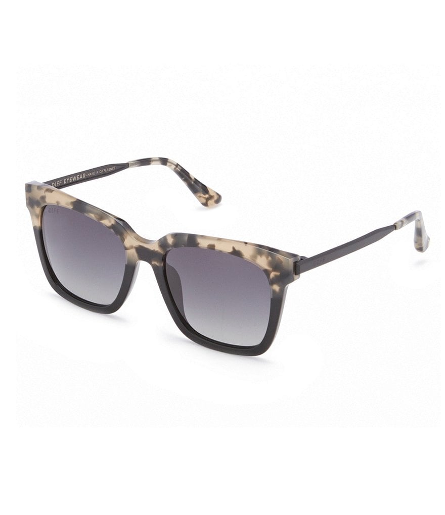 DIFF Eyewear Bella Over-Sized Polarized Sunglasses