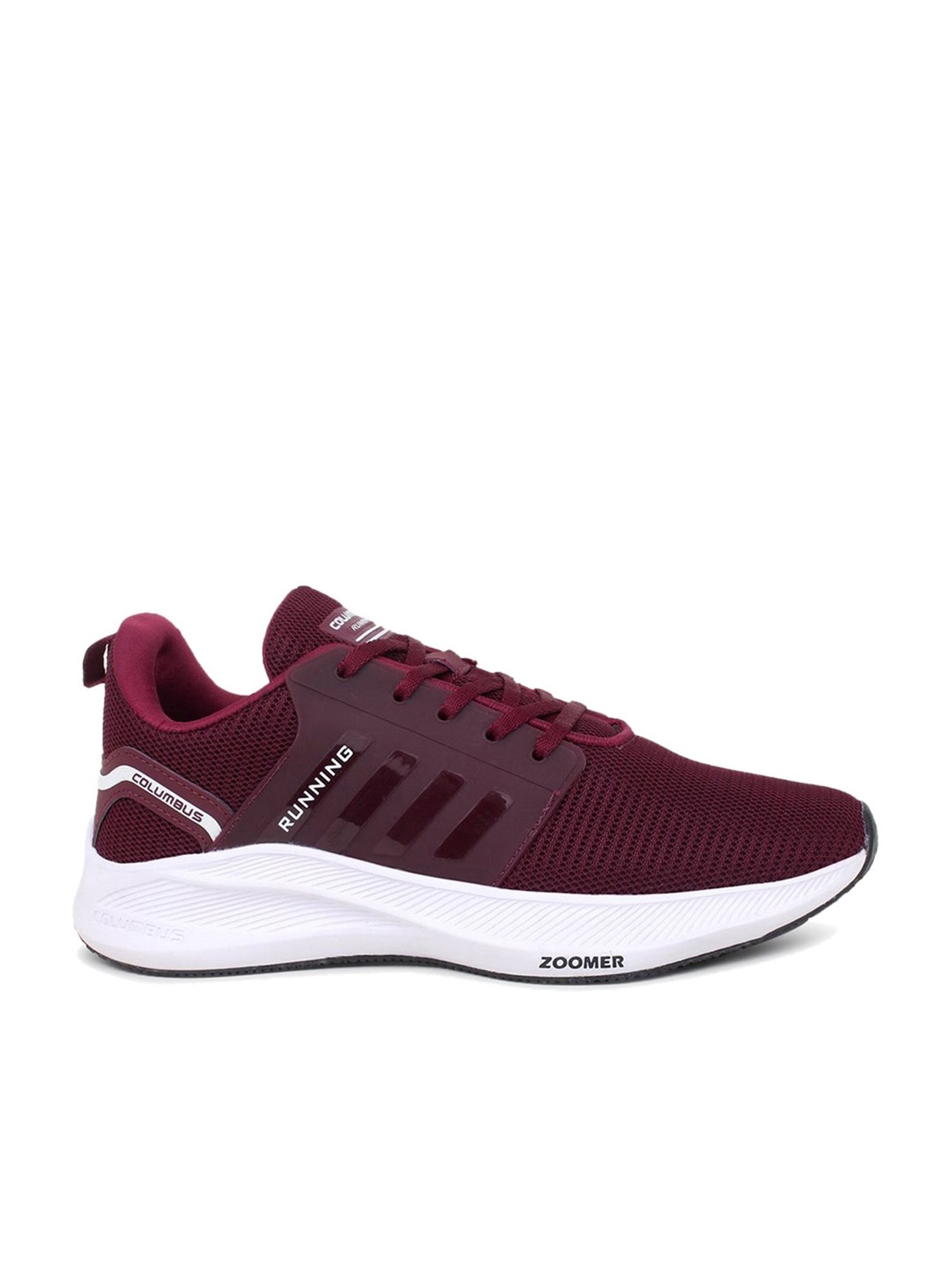 Columbus Men's Maroon Running Shoes