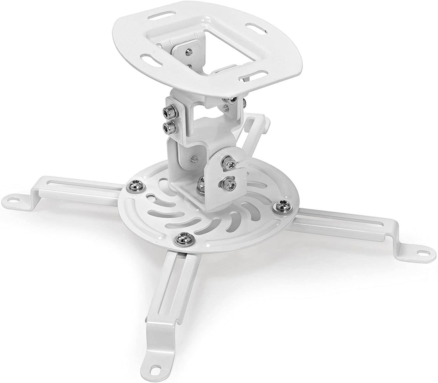 Mount Factory Universal Low Profile Ceiling Projector Mount - White