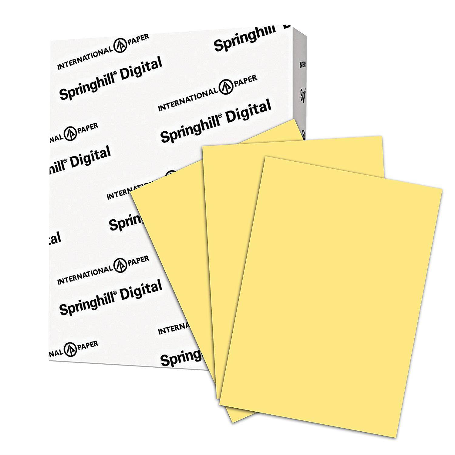 Springhill Colored Paper, Cardstock Paper, Buff Paper, 90lb, 163gsm, 8.5 x 11, 10 Reams / 2,500 Sheets - Thick Paper, Card Stock Paper
