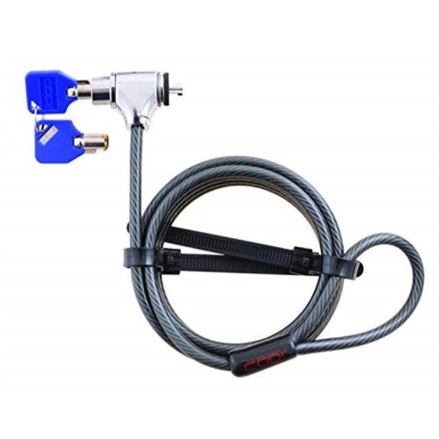 codi key cable lock, black a02001  integrated security solution for laptops, desktops and monitors