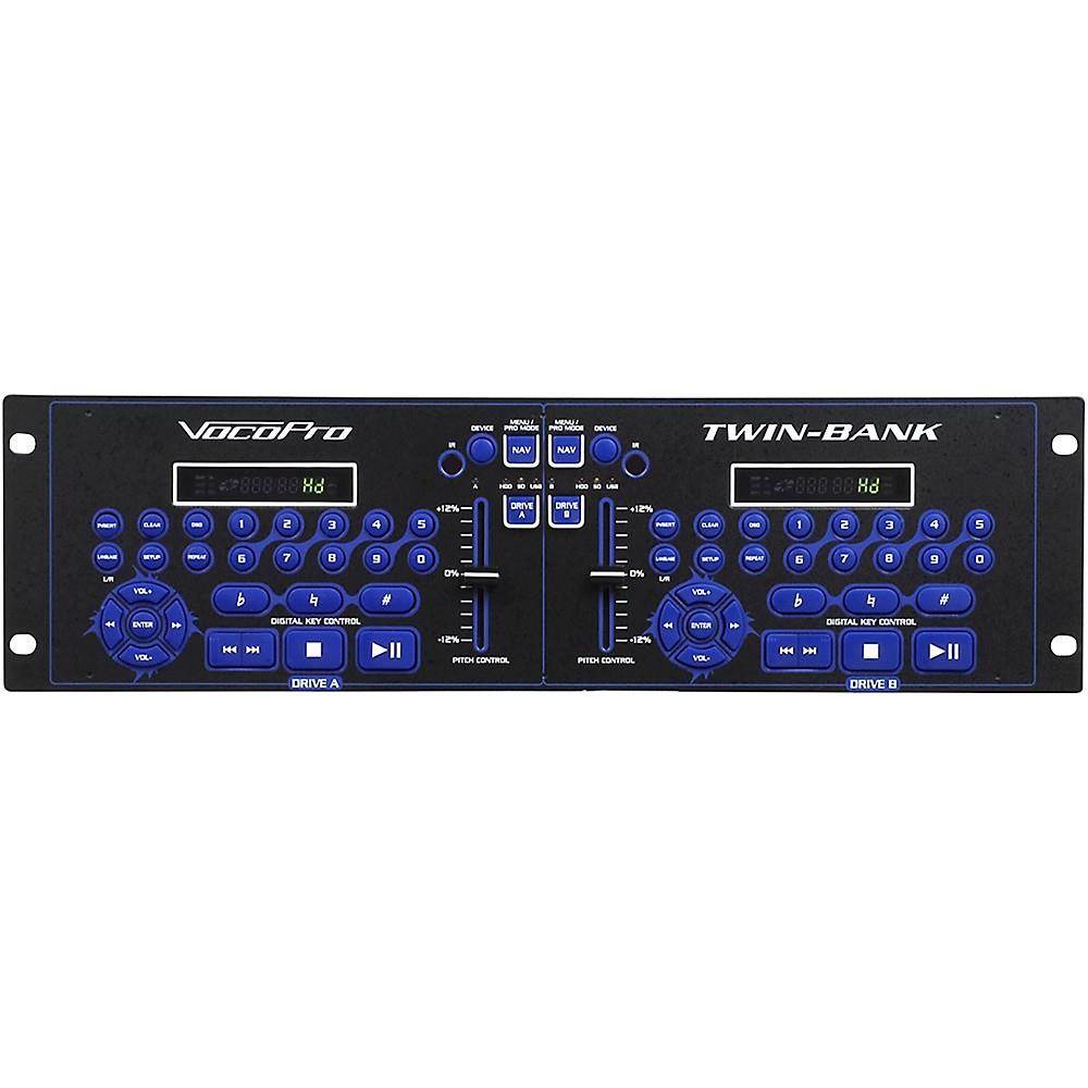VocoPro TWIN-BANK PLUS Digital DJ Karaoke Installation System