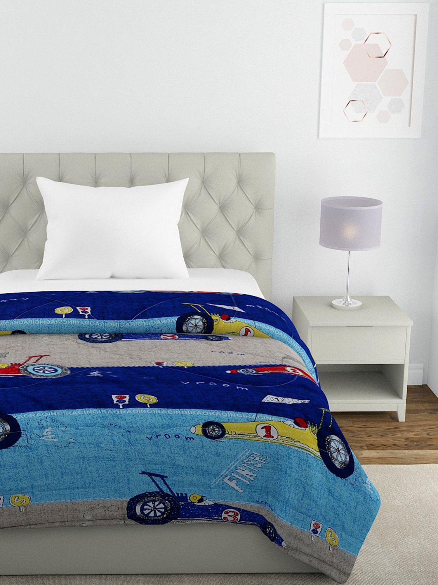 King 3pc Rhapsody Comforter Set Blue - Ayesha Curry