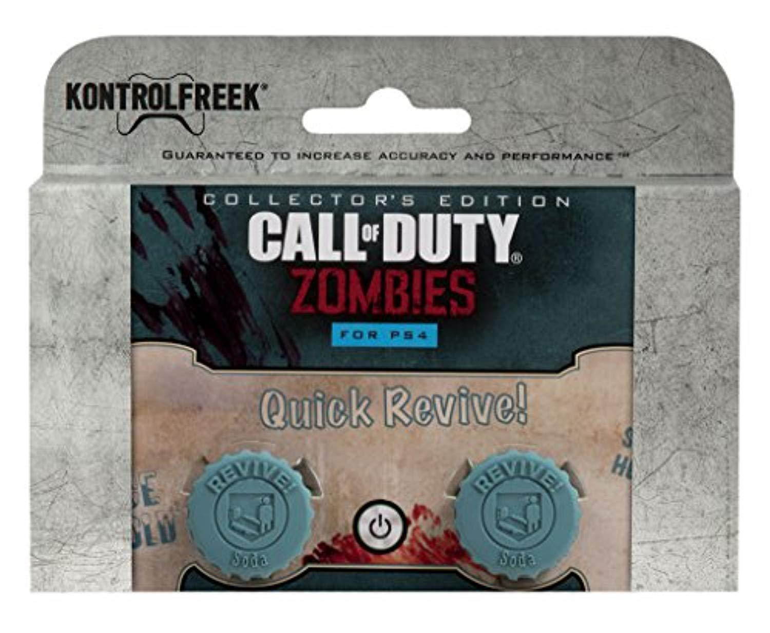 kontrolfreek call of duty revive for playstation 4 (ps4) controller | performance thumbsticks | 2 mid-rise concave | teal