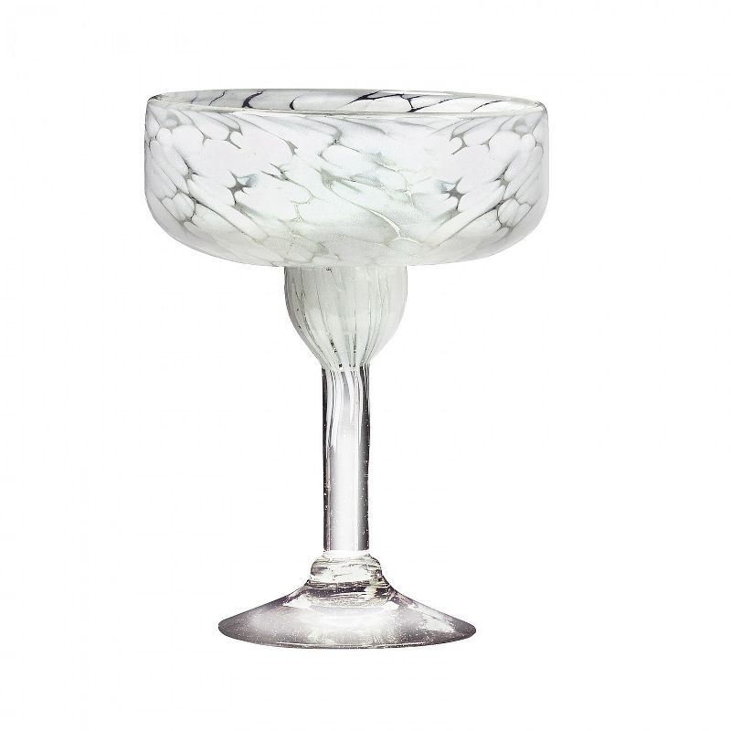 Amici Home Authentic Mexican Handmade Carmen Margarita Glass, 15oz, Assorted Set of 4