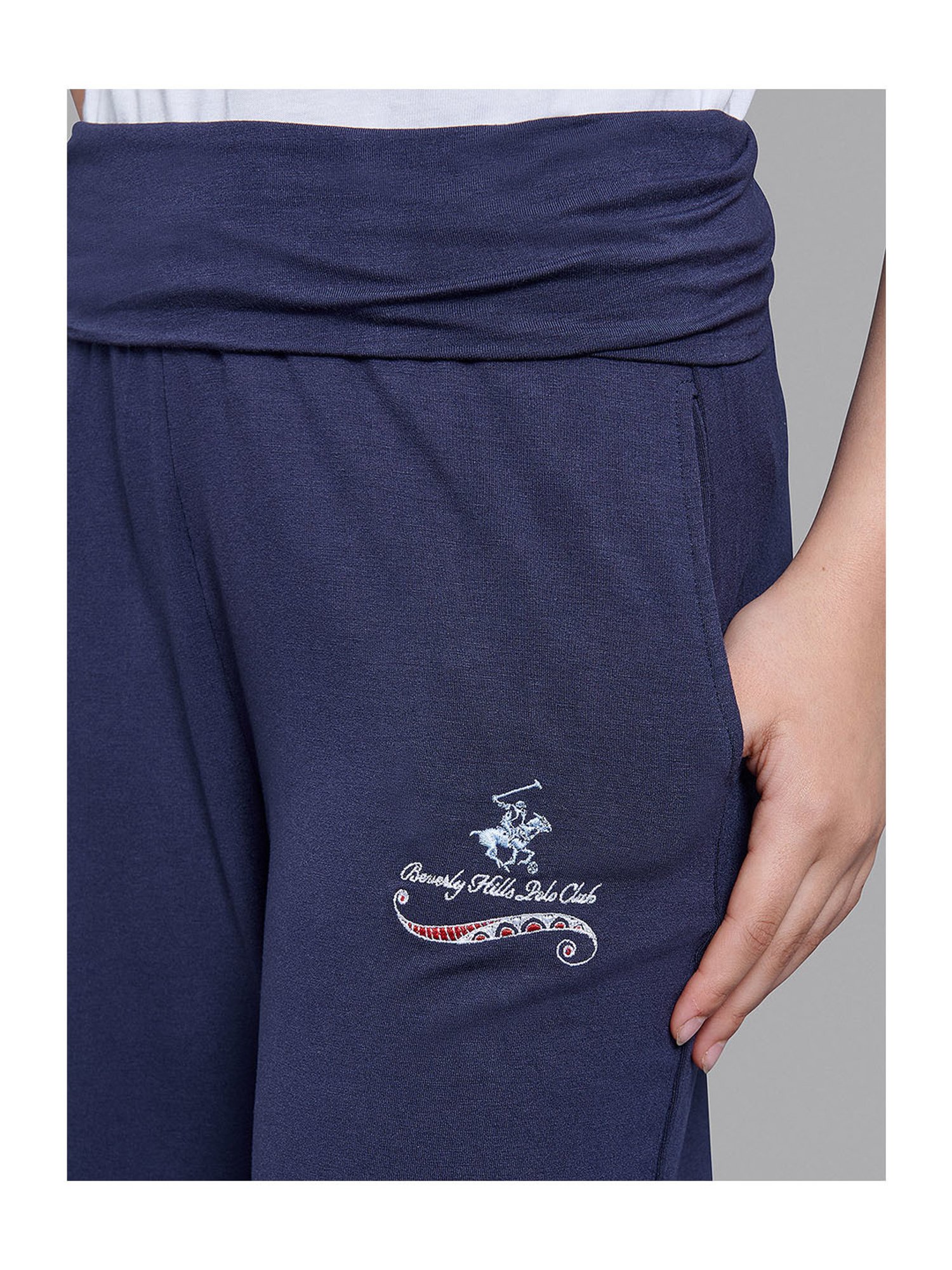Beverly Hills Polo Club Kids Navy Solid Yoga Pants