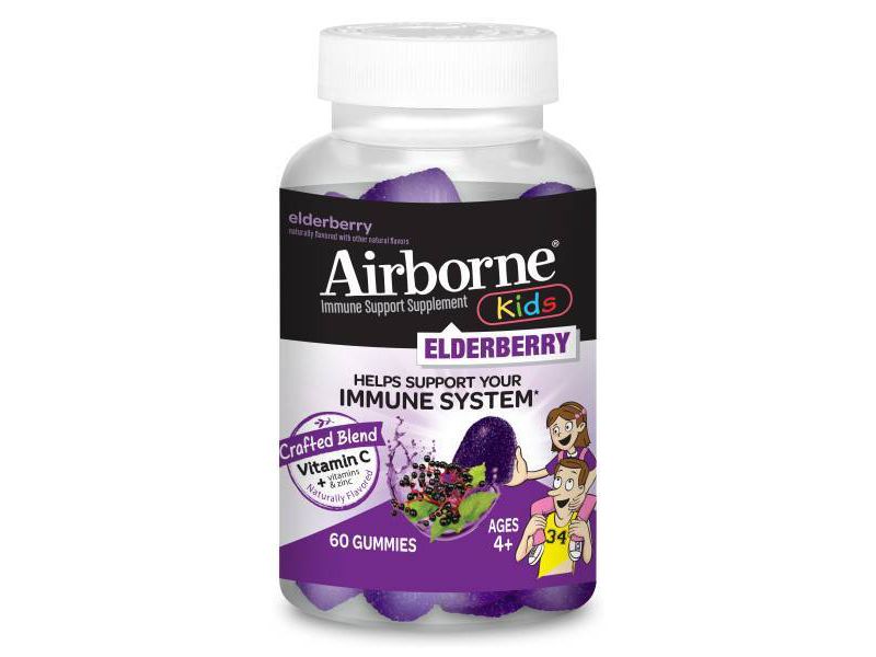 Airborne Kids Elderberry Gummies with Vitamin C & Zinc - 60ct