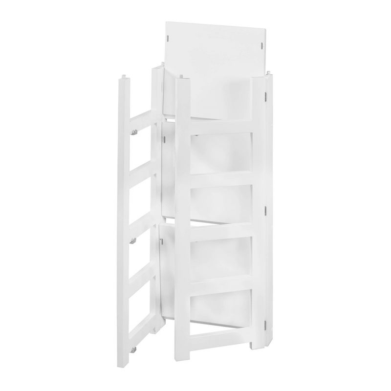34" Cakewalk High Square Folding Bookcase White - Regency