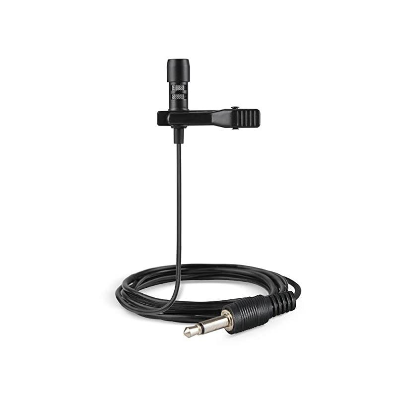 Lavalier Microphone Standard 35mm Mono TS Plug Cardioid Clip on Lapel Mic for Voice Amplifier Amp Loudspeaker PA Speaker