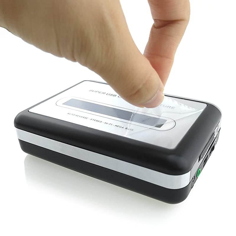 Cassette Player Portable Tape Player Captures MP3 Audio Music via USB Compatible with Laptops and Personal Computers Convert Walkman Tape Cassettes to iPod Format