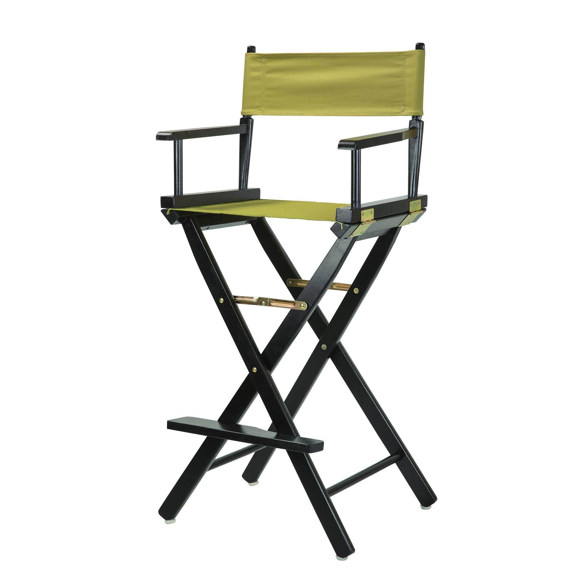 Casual Home 230-02-021-100 30 in. Directors Chair Black Frame with Olive Canvas