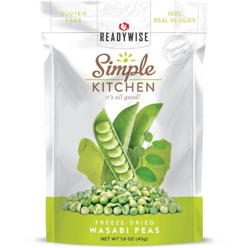 ReadyWise Simple Kitchen Wasabi Peas Freeze-Dried Vegetables - 6ct Case