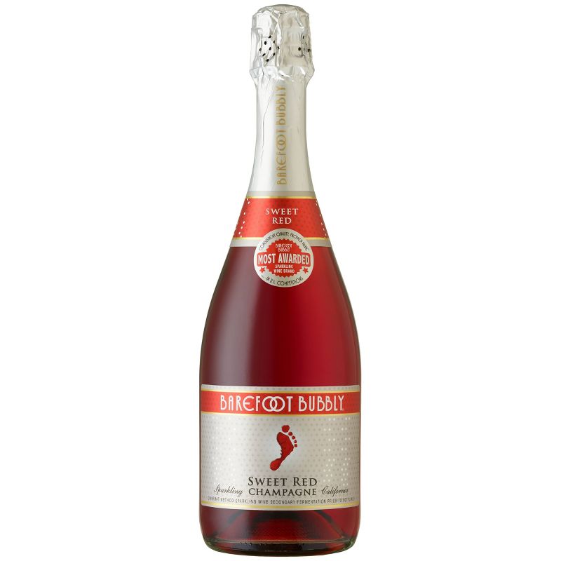 Barefoot Bubbly Red Sparkling Champagne Wine - 750ml Bottle
