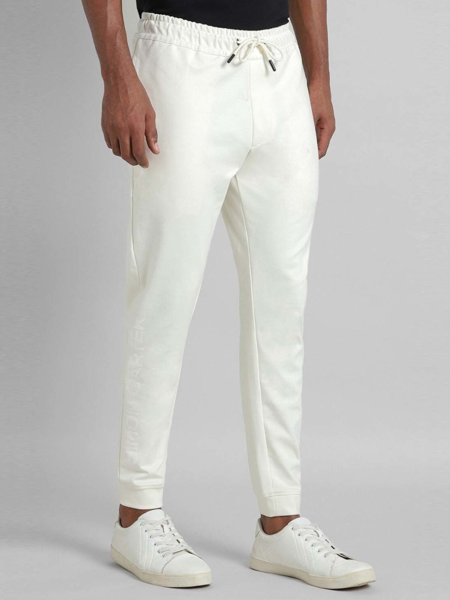 Simon Carter London White Slim Fit Joggers
