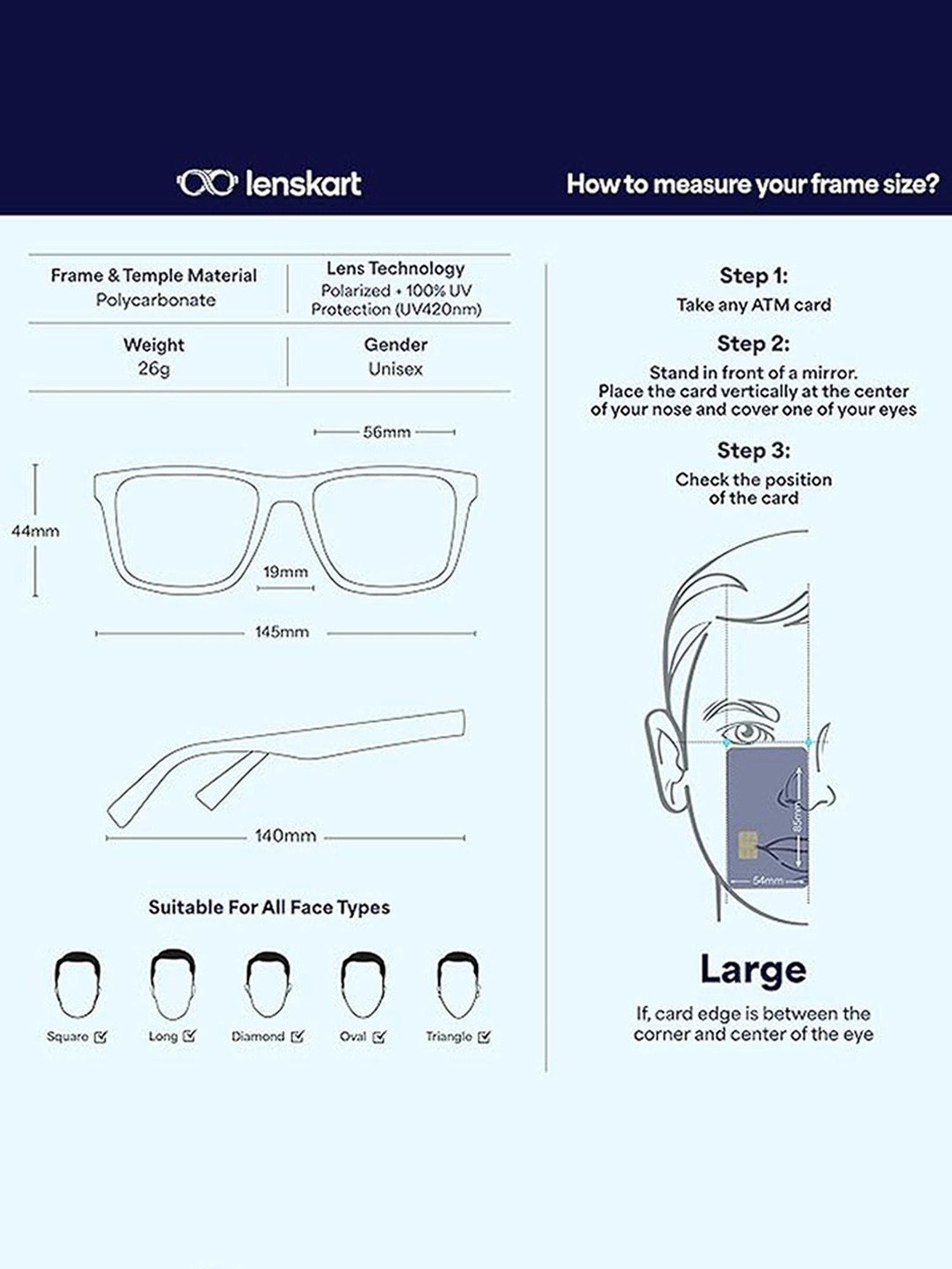 Opium Grey UV Protection Square Sunglasses for Women