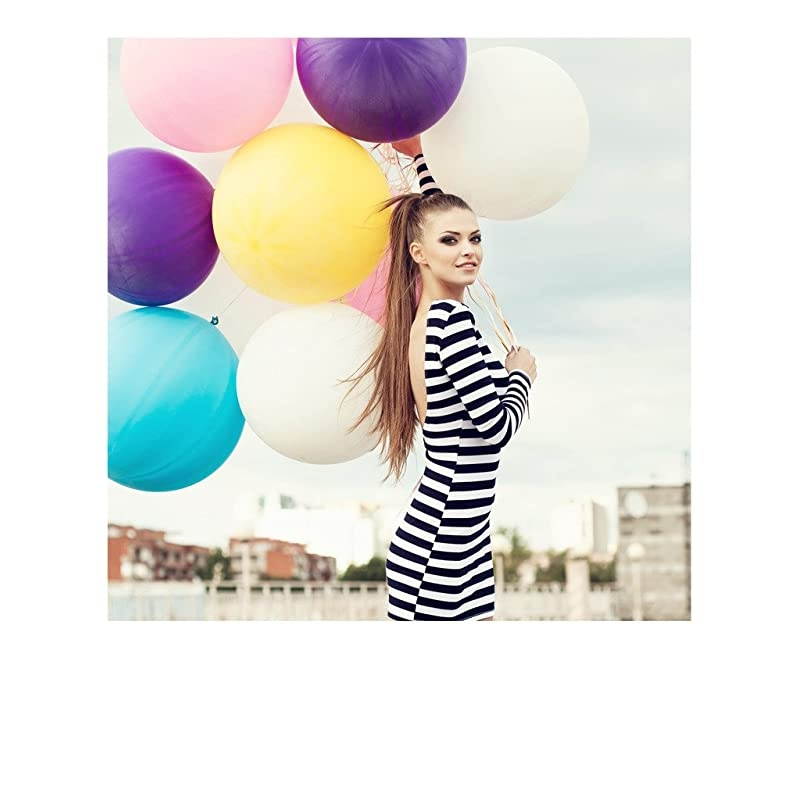 35 x 425 inch Premium Zink Border Print Photo Paper 10 Sheets Compatible with  POP Instant Camera