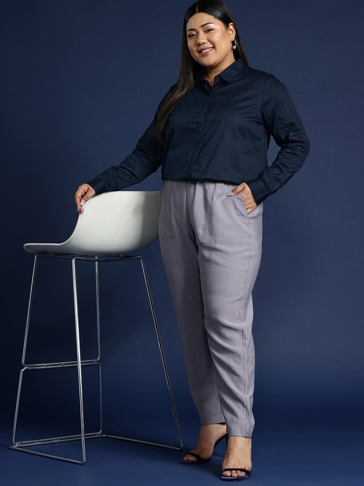 Van Heusen Maroon Plain Formal Shirt