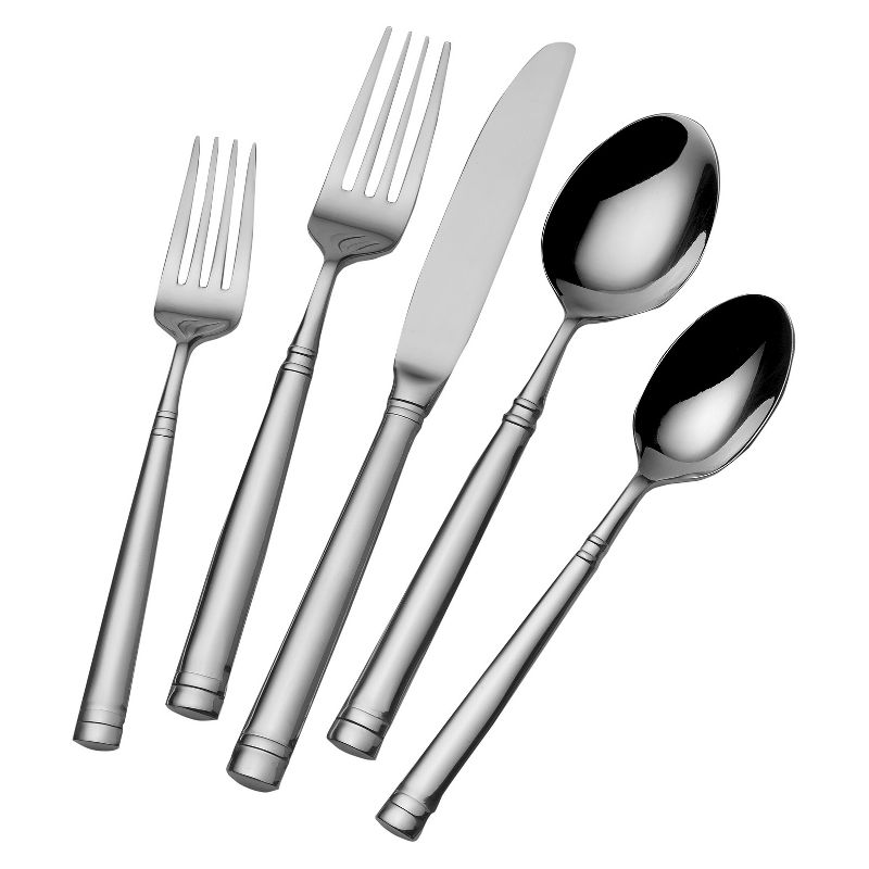 41pc Stainless Steel Zehira Frost Silverware Set - Cambridge Silversmiths