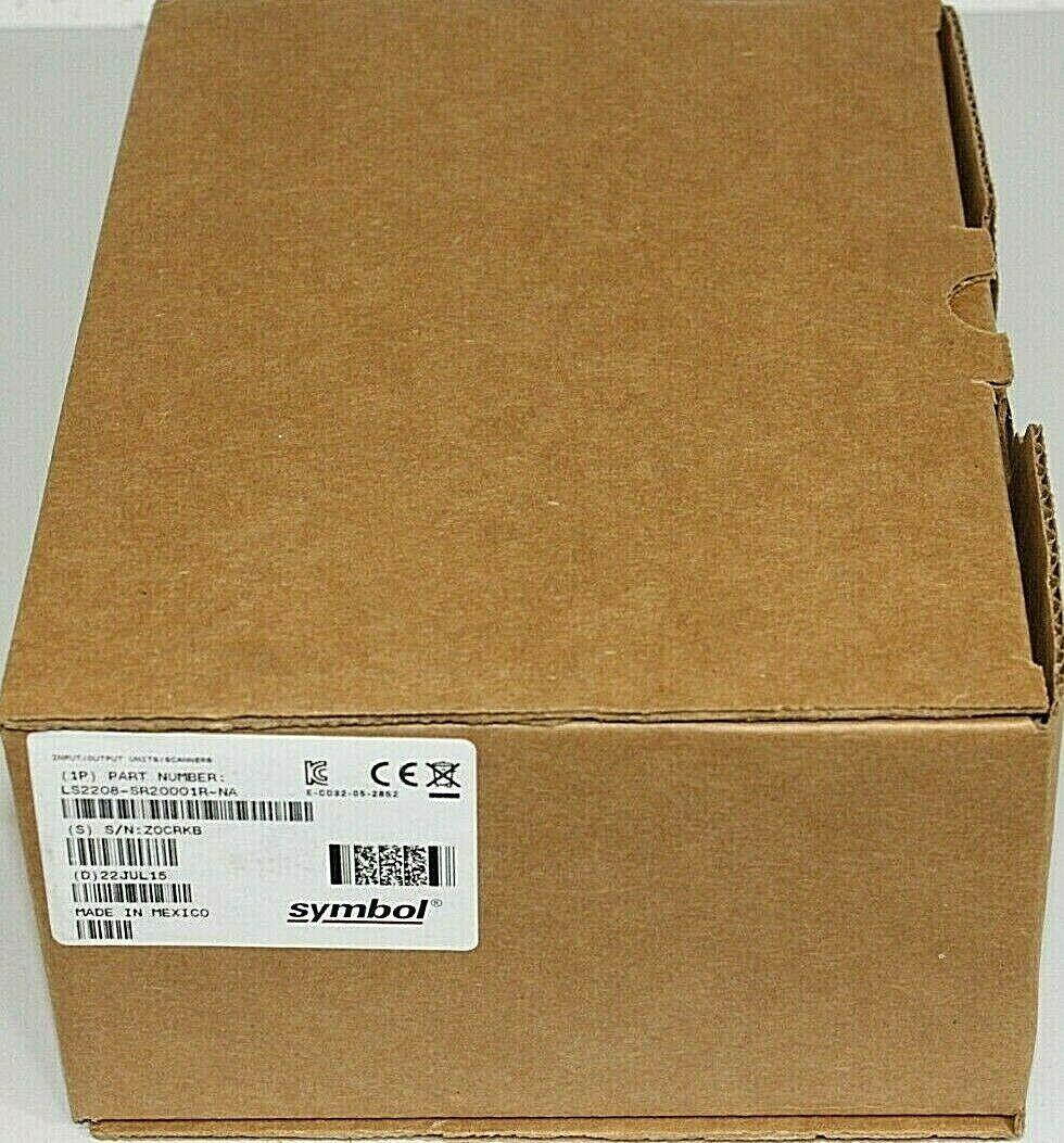 NEW Motorola Zebra Symbol LS2208 USB Barcode Scanner Kit (LS2208-SR20001R-NA)