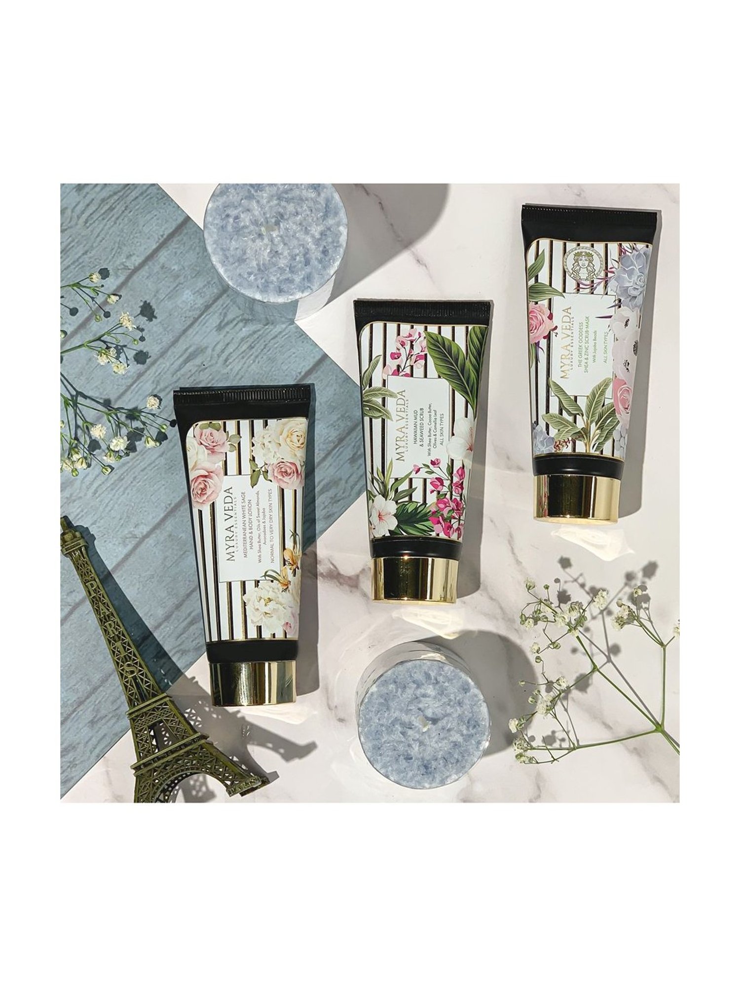 MYRA VEDA LUXURY ESSENTIALS Nourishing Skin Promise Combo - 150 gm