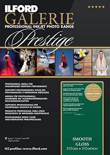 ilford 2001741 galerie prestige smooth gloss  17 x 22 inches, 25 sheets