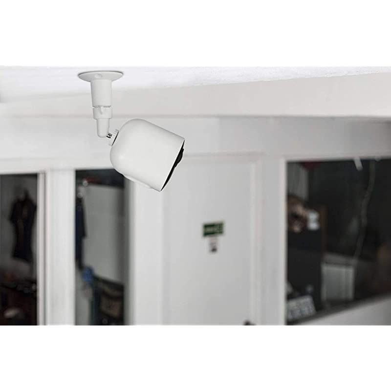 Adjustable IndoorOutdoor Security Metal Wall Mount Compatible with Arlo ProPro 2Pro 3Ultra Others Ring SpotlightStick Up Cam Battery eufyCam E Wyze Cam Pan 3Pack White