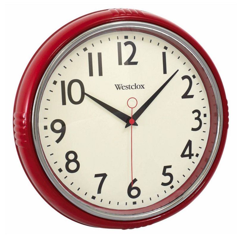 11" Wall Clock Red - Westclox