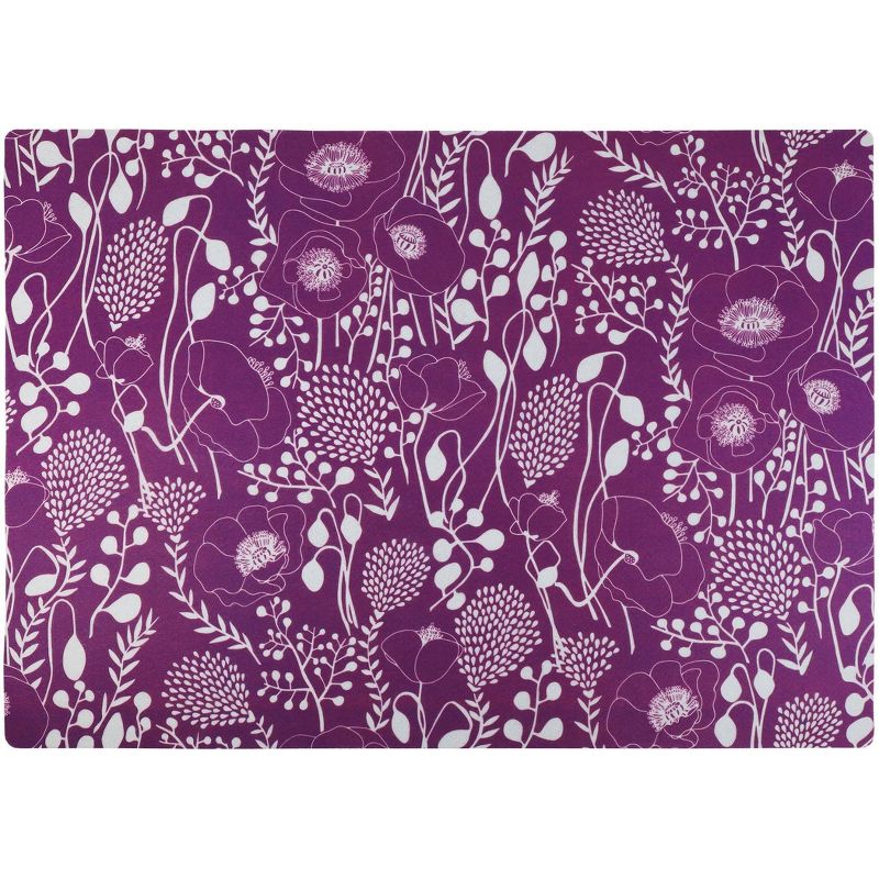 Drymate Cat Litter Trapping Mat - Garden Purple