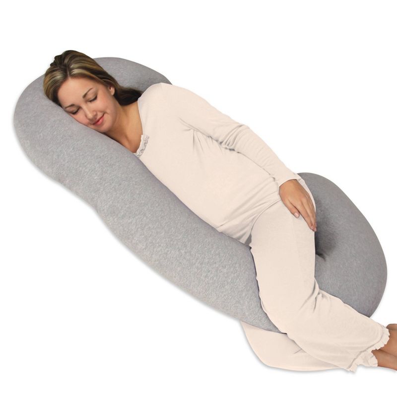 Leachco Snoogle Chic Jersey Support Pillow - Heather Gray