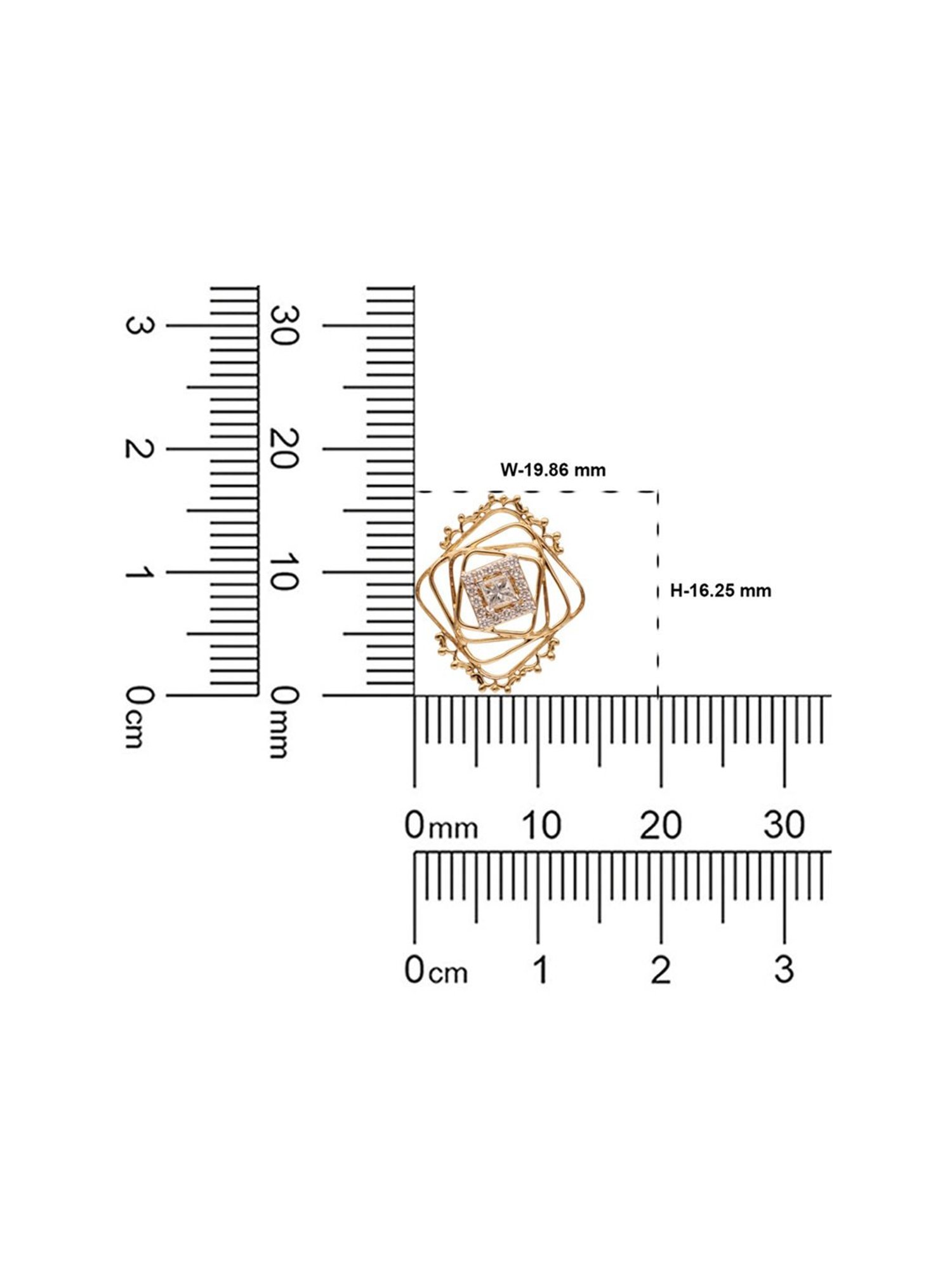 C.Krishniah Chetty 18k Gold & Diamond with Gemstones Stud Earrings for Women
