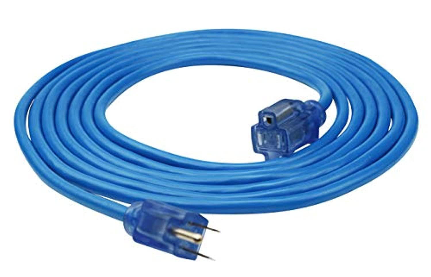 prime extension cord all weather 15 ' blue ul & csa