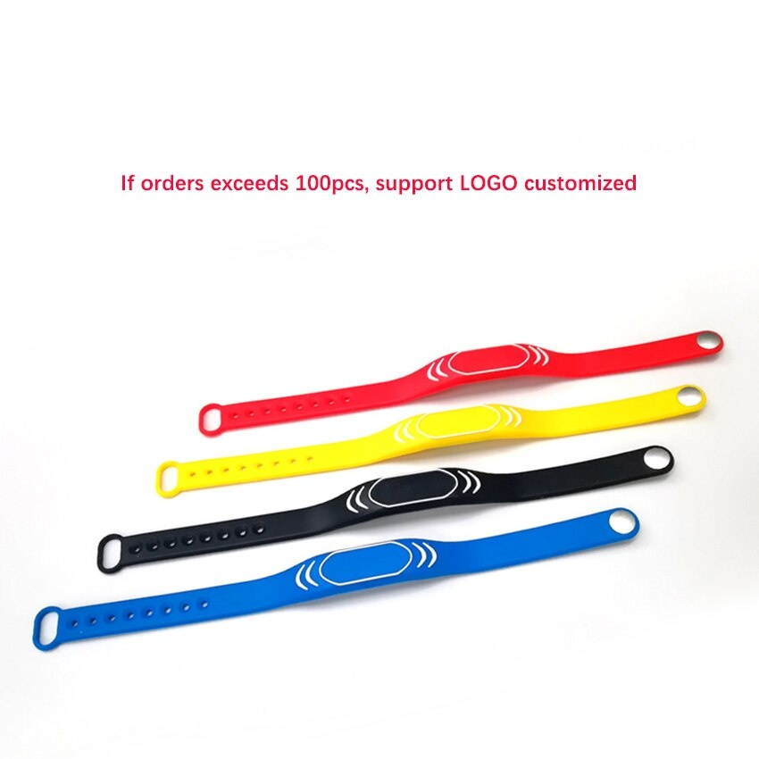 1PC 125khz EM4100 Read Only RFID Adjustable Smart Wristband, Access Control Card Wrist band Bracelet Tag,Can Be customized LOGO
