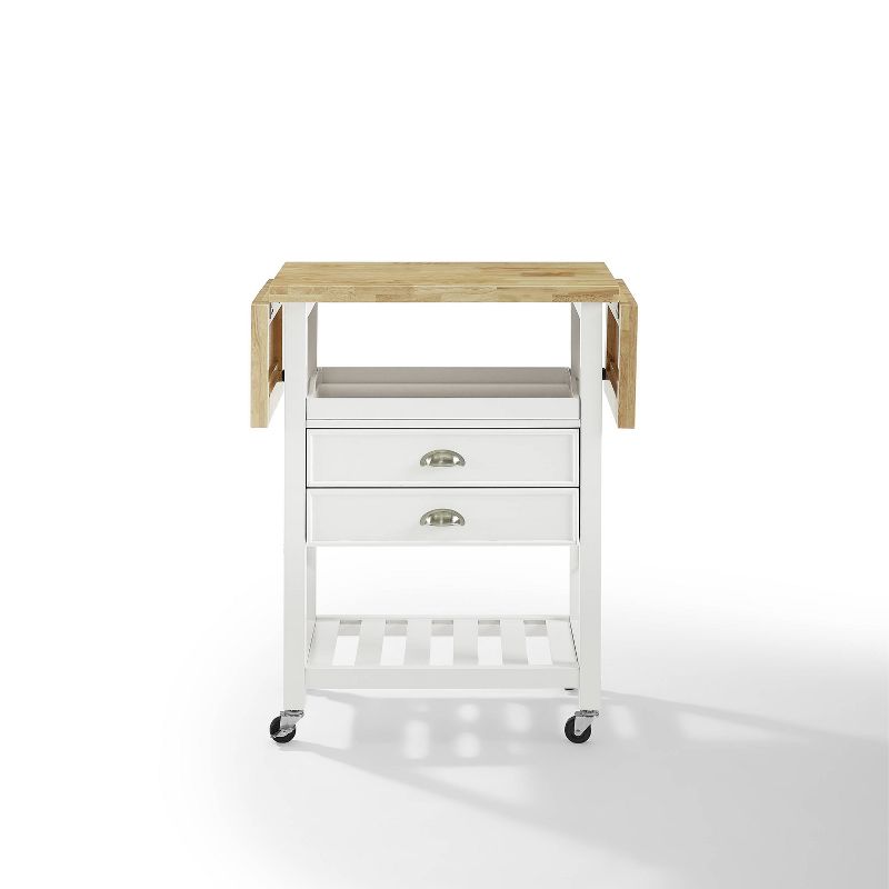 Bristol Double Drop Leaf Kitchen Cart White - Crosley